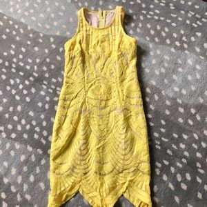 Form fitting bright colored dress